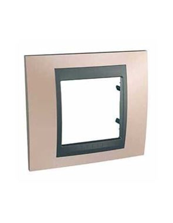 Unica Top Рамка х1 металл Оникс