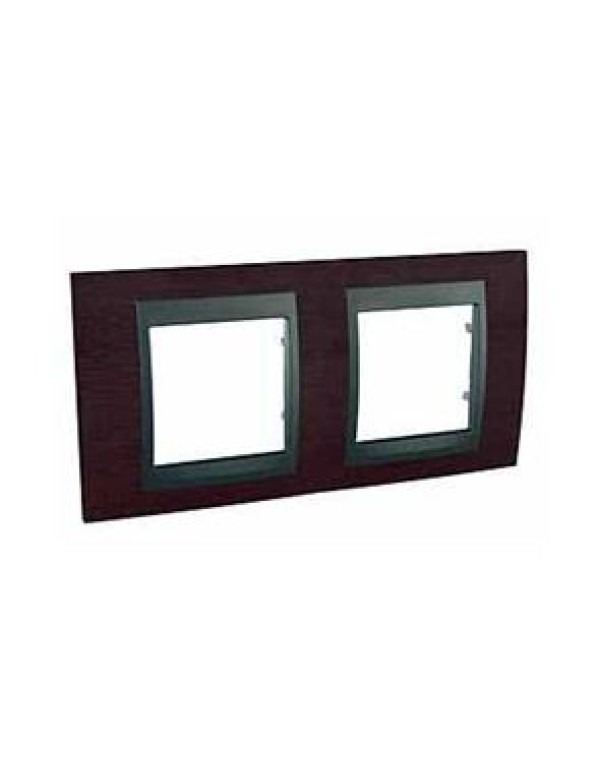 Unica Top Рамка х2 дерево Венге