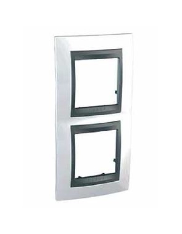 Unica Top Рамка х2 вертикальная металл Нордик