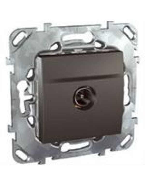 Unica TV розетка одиночная Графит