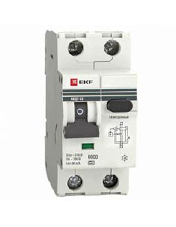 Дифференциальный автомат 40А 100мА х-ка C эл-мех тип A 6кА АВДТ-63 EKF PROxima