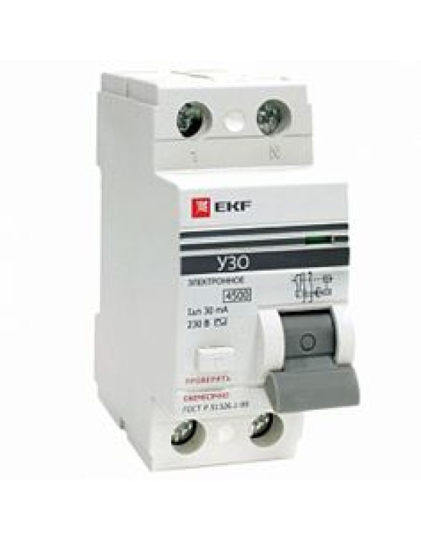 Устройство защитного отключения 2P 63А 30мА тип АС эл. ВД-100 EKF PROxima