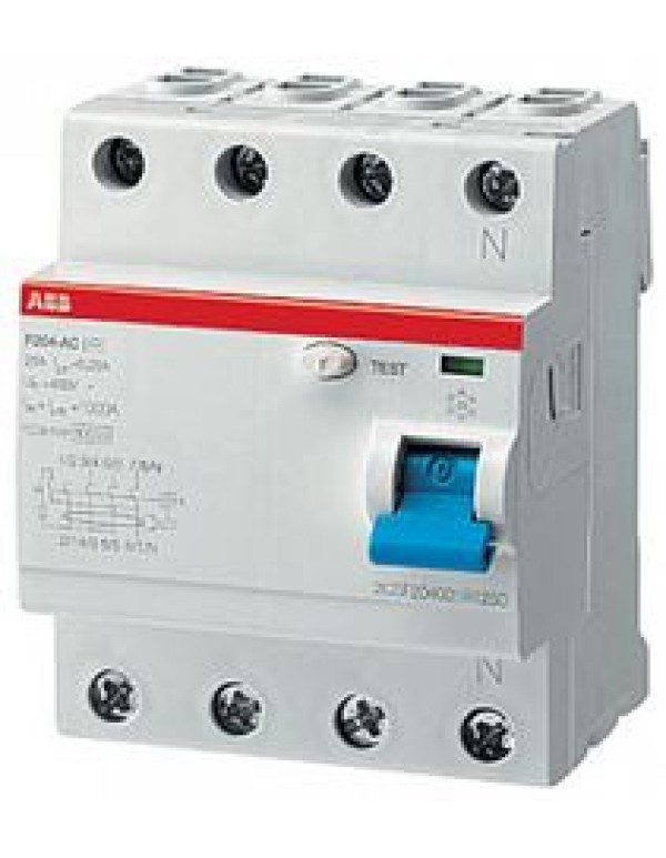 Устройство защитного отключения (УЗО) ABB F200 узо 4p (2CSF204101R3950)