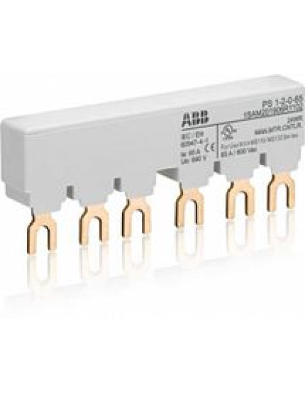 Шинная разводка 3-фазн. PS1-2-0-65 до 65А для 2-х автоматов типа MS116, MS132 без доп. контактов  1SAM201906R1102 24ckc