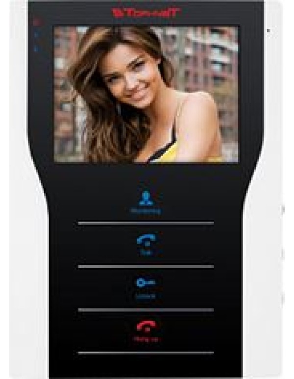 Монитор видеодомофона hands free цветной 4  черно-белый Tor-neT