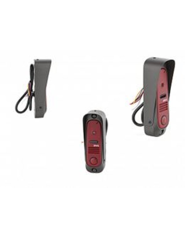 Панель вызывная цвет. видеодом. 1/3 , ТВЛ 420, угол+козырек, темно-красная DVC