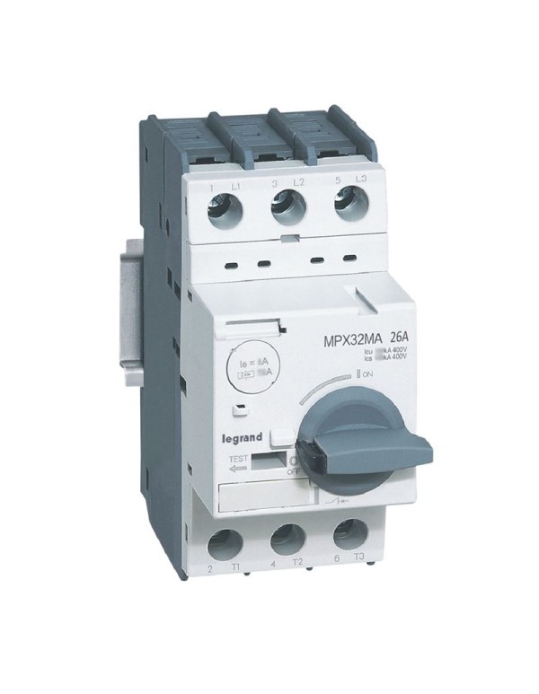 Автоматический выключатель для защиты электродвигателей MPX3 T32MA 26A 50kA | 417354 | Legrand
