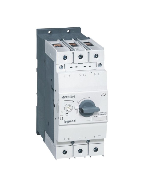 Выключатель авт. защиты двиг. MPX3 100H 22A 100kA | 417371 | Legrand