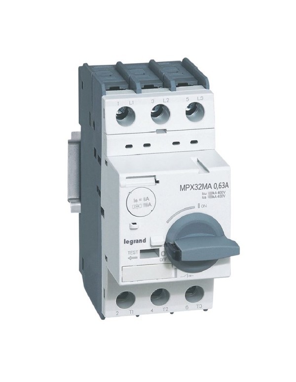 Выключатель авт. защиты двиг. MPX3 32MA 0,63A 100kA | 417343 | Legrand