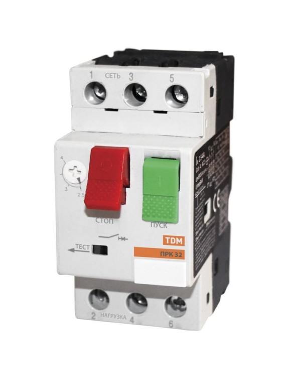 Пускатель ПРК32-10 In=10A Ir=6-10A Ue 660В | SQ0212-0010 | TDM