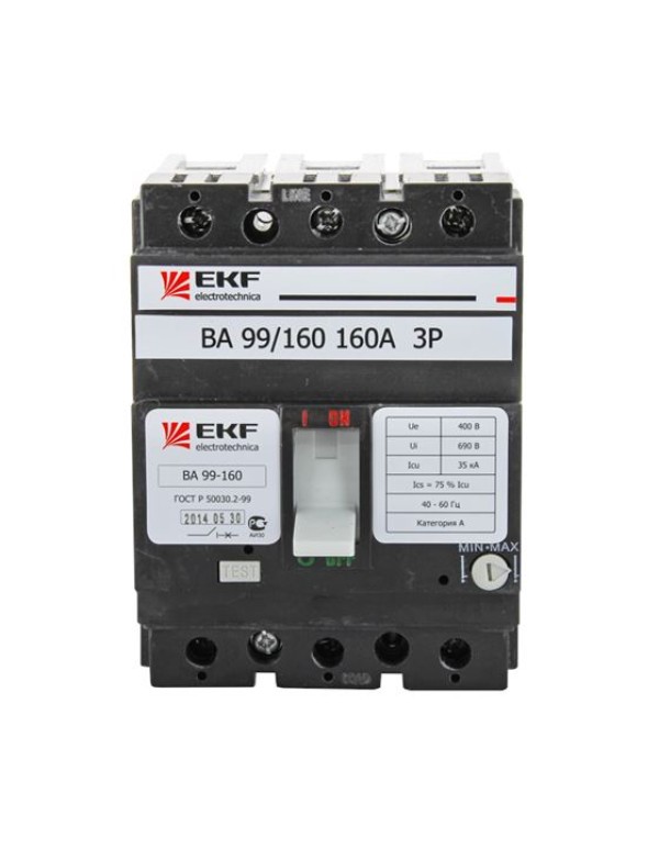 Автоматический выключатель ВА-99 160/50А 3P 35кА EKF PROxima | mccb99-160-50 | EKF