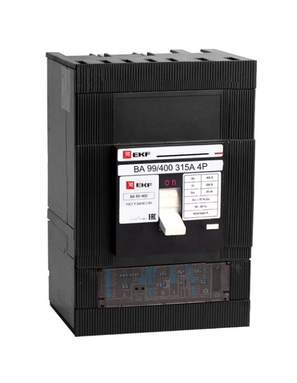 Автоматический выключатель ВА-99 400/315А 4P 35кА EKF | mccb99-400-315-4P | EKF