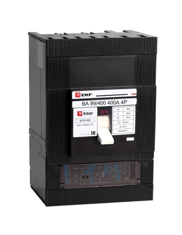 Автоматический выключатель ВА-99 400/400А 4P 35кА EKF | mccb99-400-400-4P | EKF