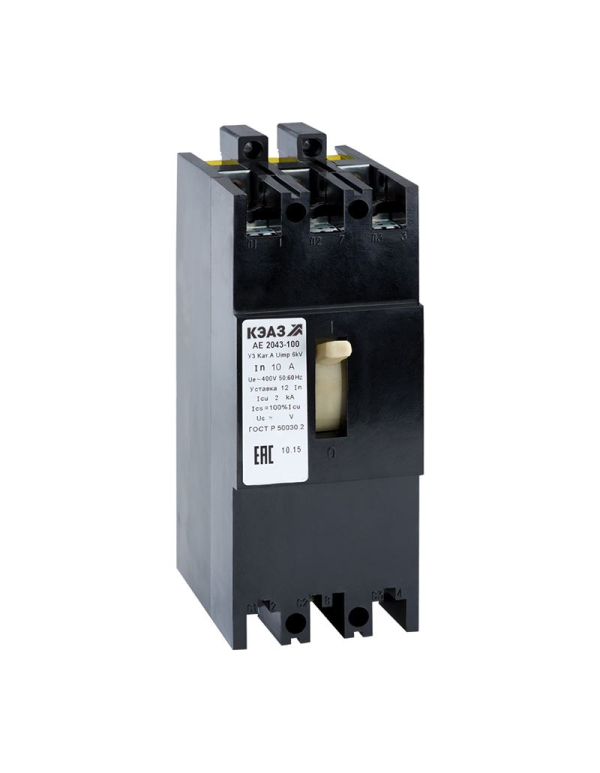 Выключатель автоматический АЕ2056М-120-100А-10Iн-400AC-НР110AC/DC-У3 | 104471 | КЭАЗ