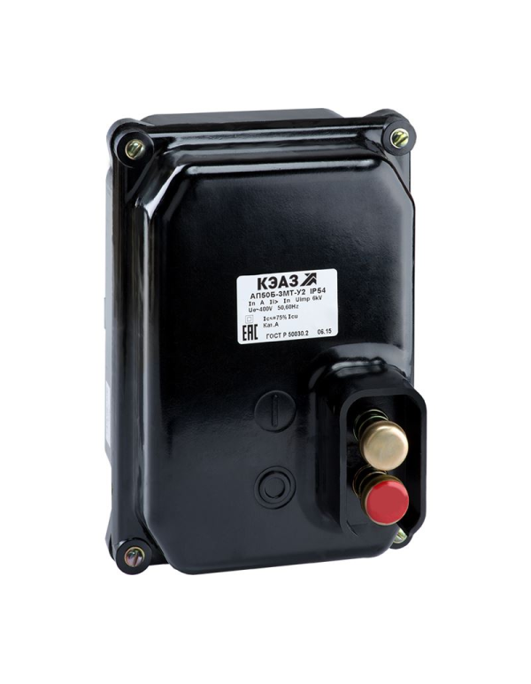 Выключатель автоматический АП50Б-3М-6,3А-10Iн-400AC-IP54Ф-У2 | 107163 | КЭАЗ