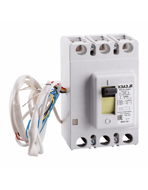 Выключатель автоматический ВА51-35М2-341116-125А-1500-690AC-УХЛ3 | 142965 | КЭАЗ