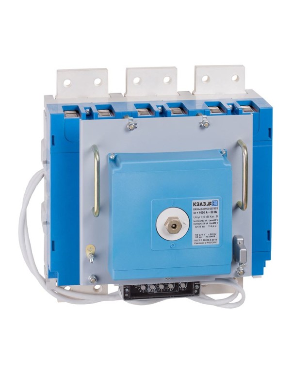 Выключатель автоматический ВА55-43-334730-1600А-690AC-НР400AC-ПЭ400AC-УХЛ3 | 140013 | КЭАЗ