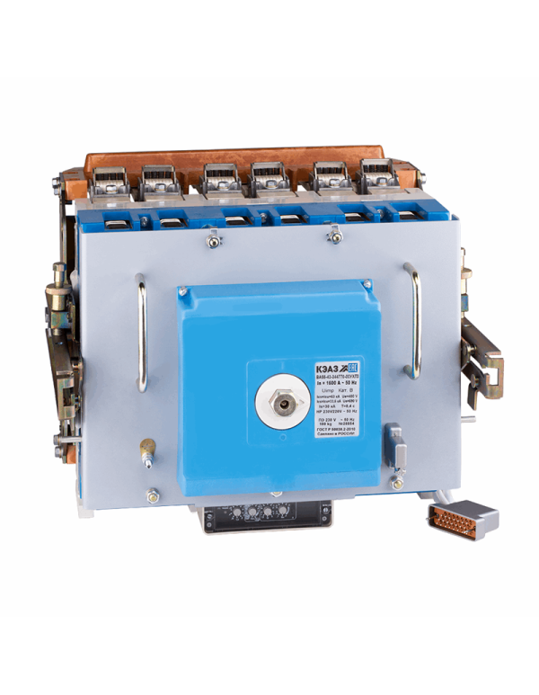 Выключатель автоматический ВА55-43-334770-1600А-690AC-НР230AC/220DC-ПЭ230AC-УХЛ3 | 108162 | КЭАЗ