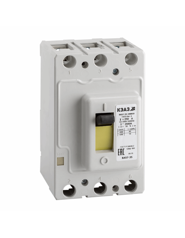 Выключатель автоматический ВА57-35-330010-250А-1250-690AC-УХЛ3 | 108532 | КЭАЗ