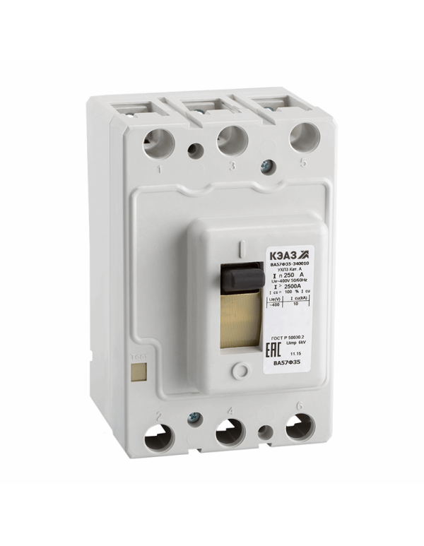 Выключатель автоматический ВА57Ф35-340010-40А-400-400AC-УХЛ3 | 109325 | КЭАЗ