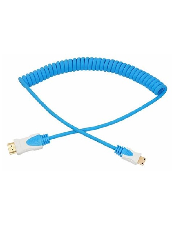 Шнур HDMI-mini HDMI 2М синий витой