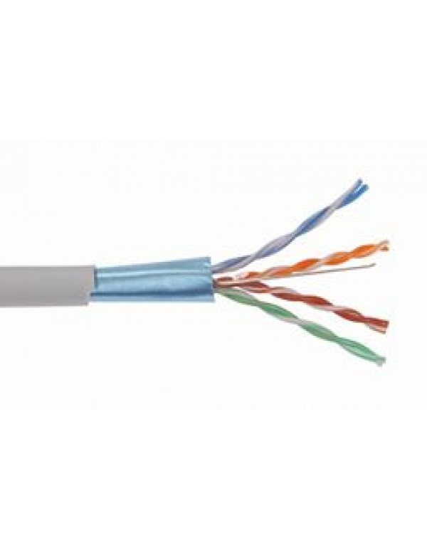 ITK Кабель связи витая пара F/UTP, кат. 5Е, 4 пары 24 AWG,LDPE+кабель питания 2x0,75мм2, черный