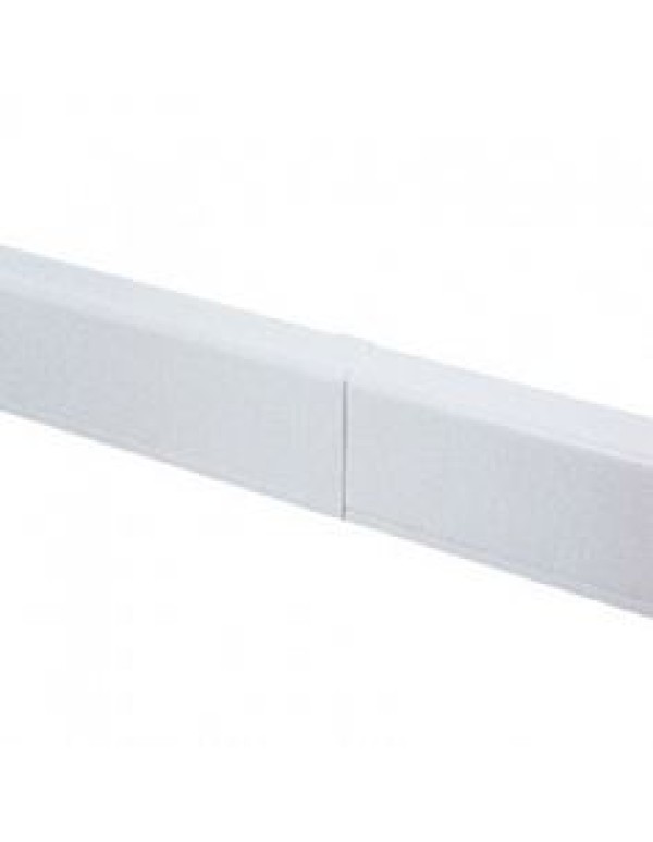 Накладка на стык для плинтусного короба 100х40 мм белая ДКС