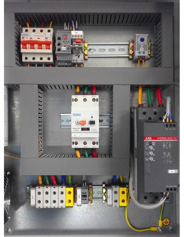 Шкаф управления двигателем 200А 110кВт с УПП IP31 АВТ/Ручн