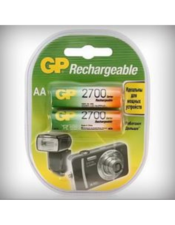 Аккумулятор никель-металлгидридный AA 2700 мА/ч. 1,2В (уп.=2 шт.) GP 270AAHC-UC2 PET-G