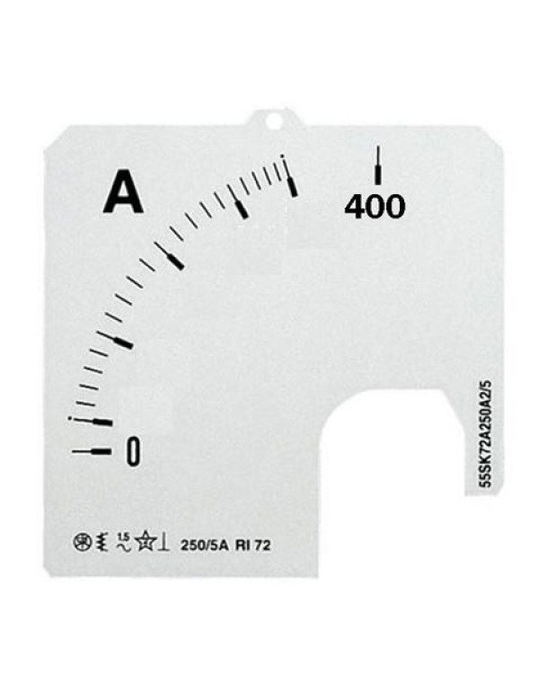 Шкала для амперметра ABB SCL 1/400A A1