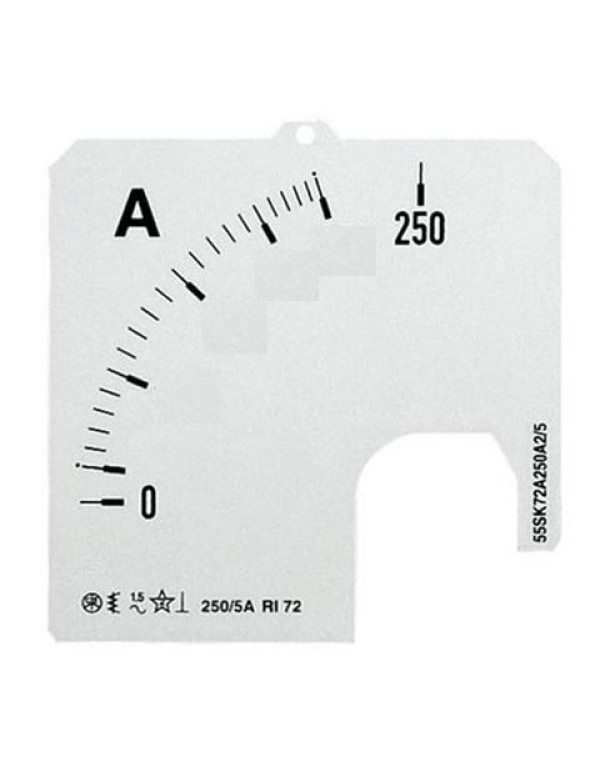 Шкала для амперметра ABB SCL-A1-250/72