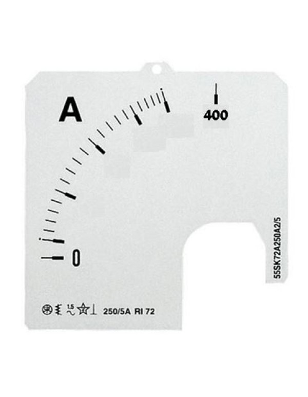 Шкала для амперметра ABB SCL-A1-400/72