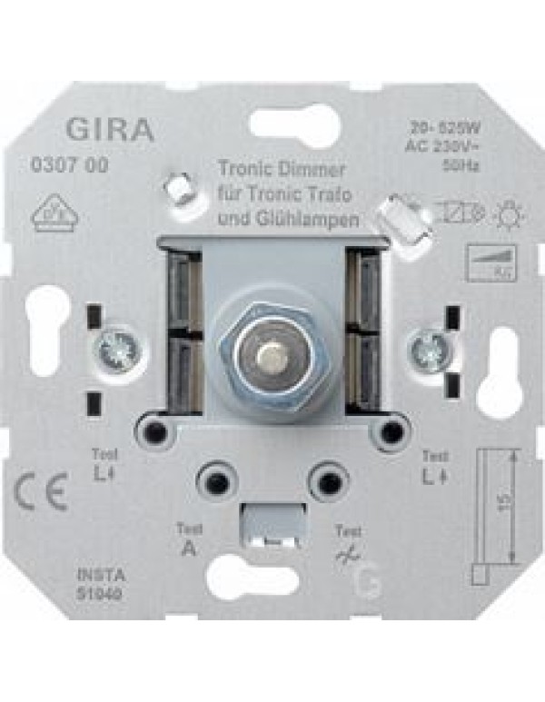 Диммер Gira 20-525ВА скрытой установки (030700)