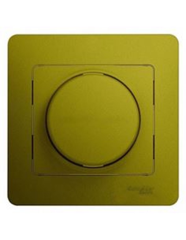 GLOSSA СВЕТОРЕГУЛЯТОР (диммер) универсальный, 600Вт/ВА, в сборе, ФИСТАШКОВЫЙ