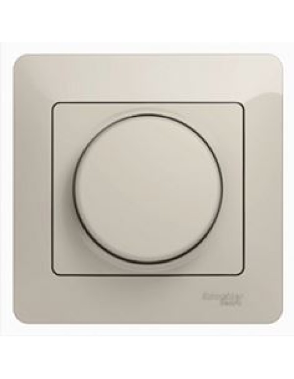 GLOSSA СВЕТОРЕГУЛЯТОР (диммер) универсальный, 600Вт/ВА, в сборе, МОЛОЧНЫЙ