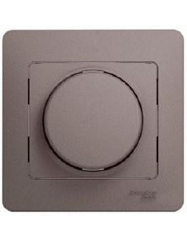 GLOSSA СВЕТОРЕГУЛЯТОР (диммер) универсальный, 600Вт/ВА, в сборе, ПЛАТИНА