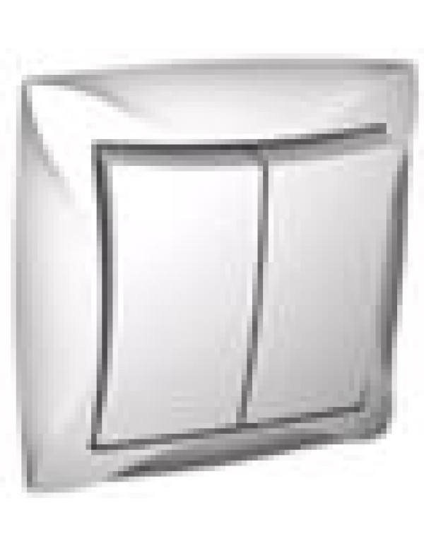 Выключатель Дуэт 2кл белый