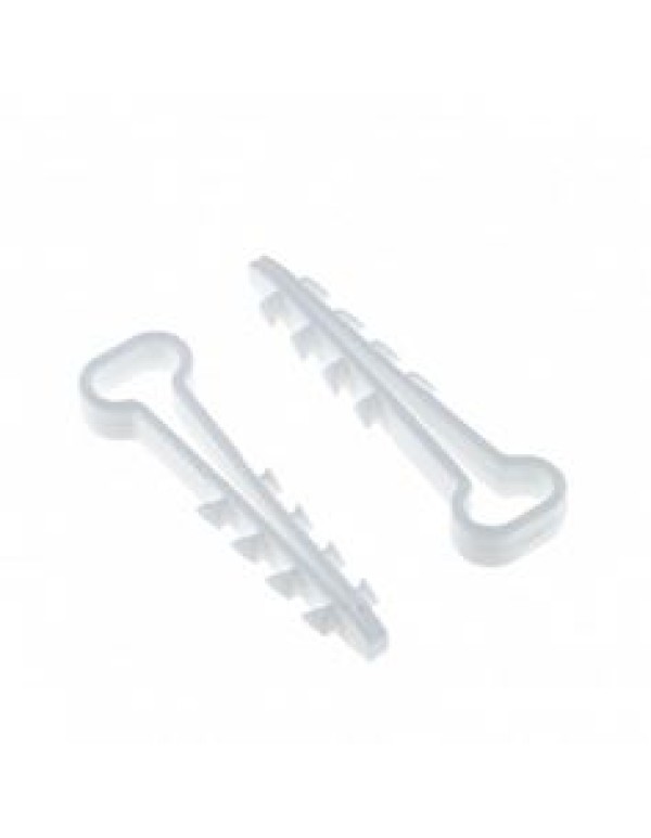 Дюбель-хомут 5х10 полипропилен белый (уп./50шт) EKF Simple