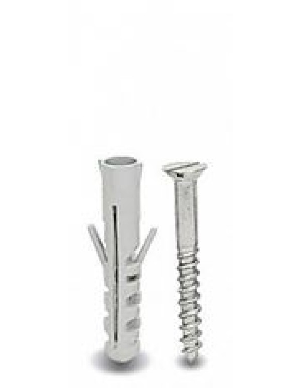 Дюбель пластиковый D 6 с шурупом 4x30  24ckc