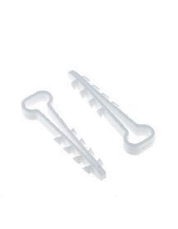 Дюбель-хомут 6х12 полипропилен белый (уп./50шт) EKF Simple