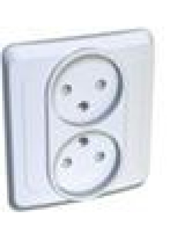 ЭТЮД розетка х2 скр. бел