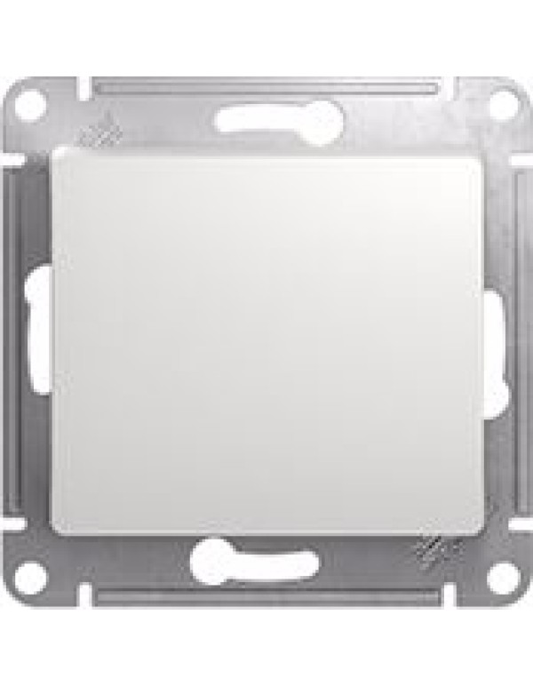 Переключатель Glossa 1кл белый