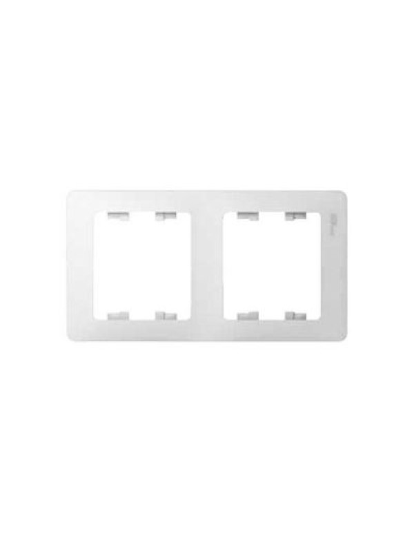 Рамка белая 2 пост. горизонт