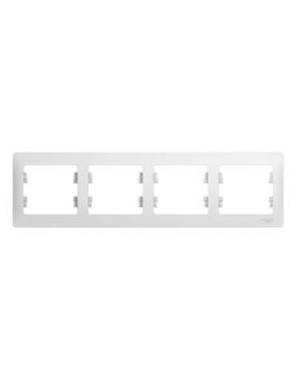 Рамка белая 4 пост. горизонт