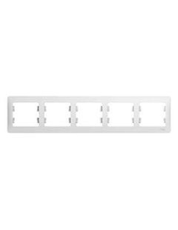 Рамка белая 5 пост. горизонт