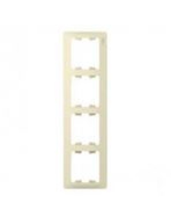 Рамка бежевая 4 пост. верт