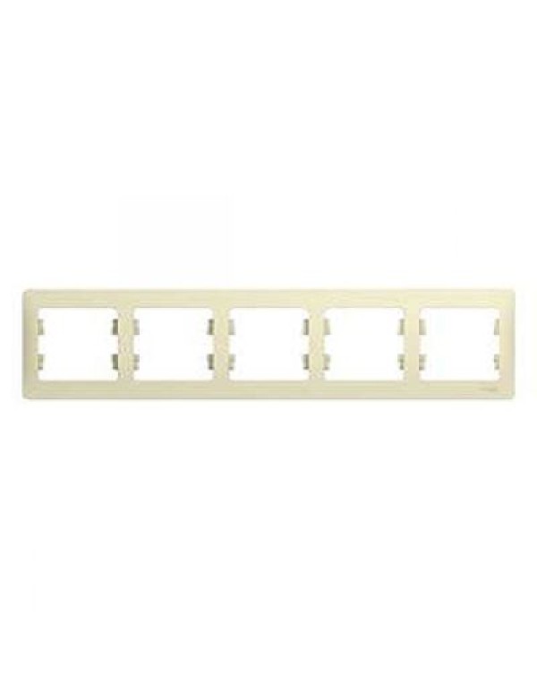 Рамка бежевая 5 пост. горизонт