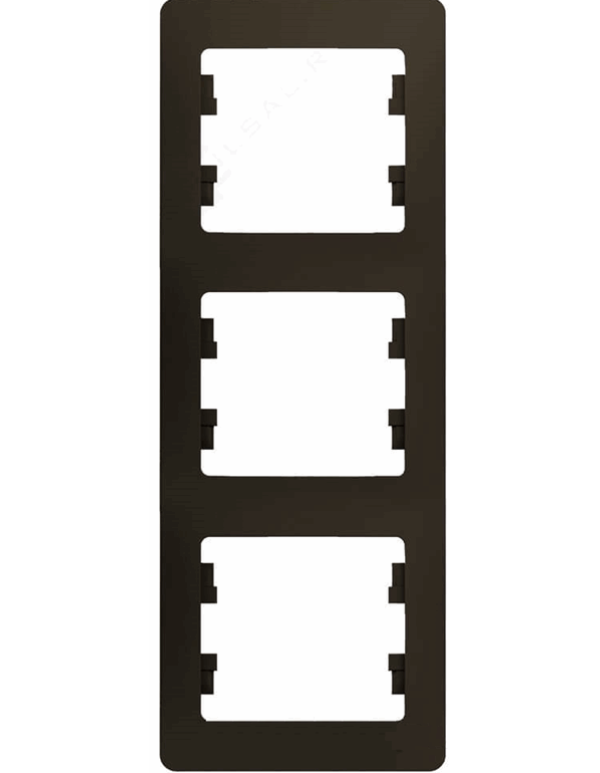Рамка шоколад 3 пост. верт