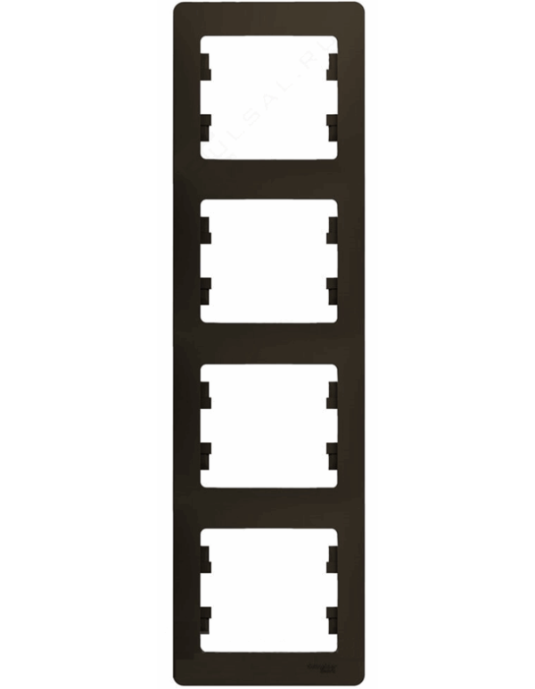 Рамка шоколад 4 пост. верт