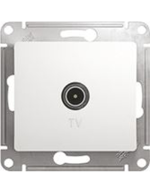 Розетка TV Glossa оконечная 1DB белая
